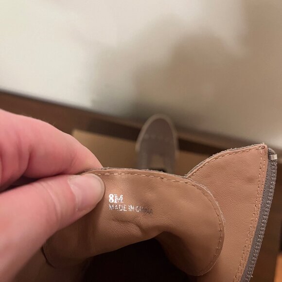 Paolo Size 8 Moto Leather Grey Booties - Picture 6 of 6